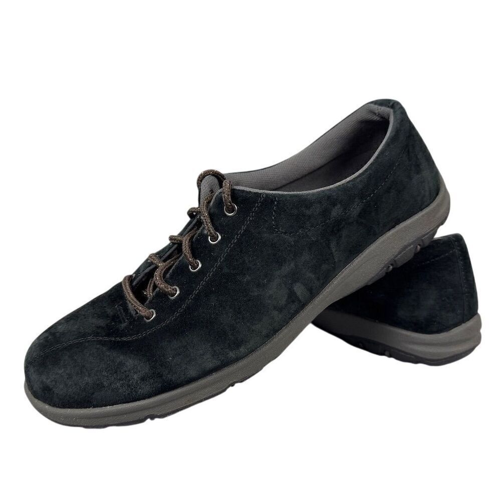 Duluth Trading Co Women's Black Leather Lace-Up Shoes Size 11 Casual